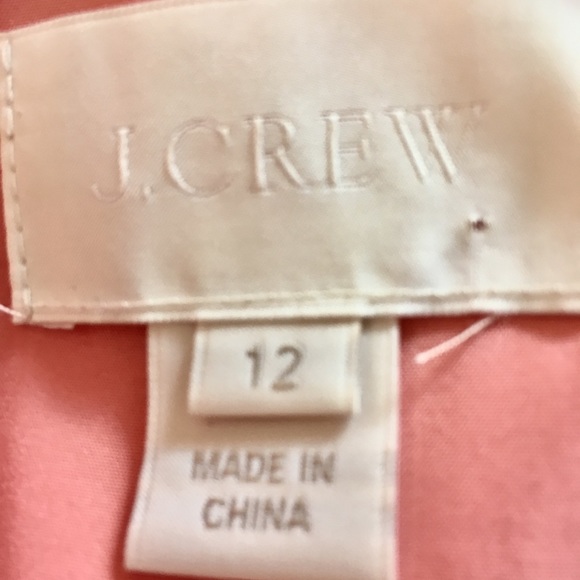 J Crew Coral Clara Dress in Silk Chiffon - Picture 4 of 5